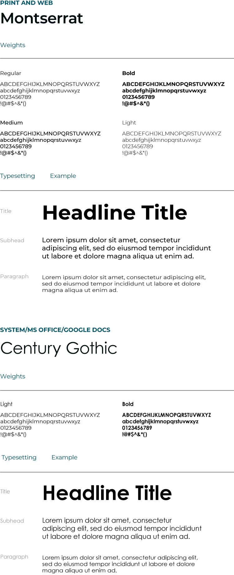 typography mobile