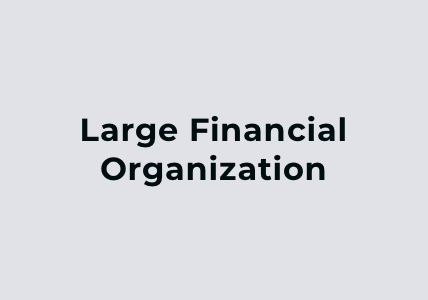 Large Financial Organization